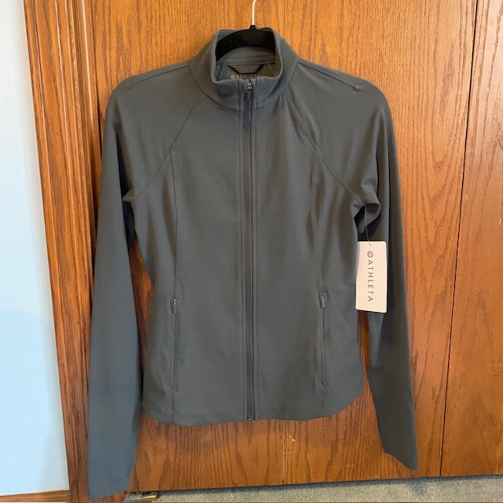 Athleta Salutation Jacket 2.0 Olive Green Size S New with Tags!